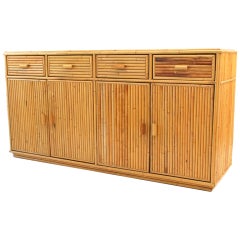 Vintage Rattan Cabinet/Dresser