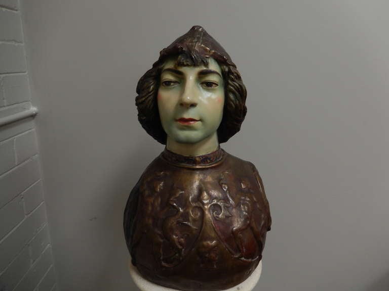 Antonio Pallaiolo Bisque Bust of a Renaissance Man