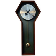 Vintage Wall Mounted Pendulum Clock by George Nelson for Howard Miller