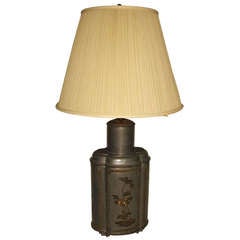 Frederick Cooper Vintage Asian Tea Canister Style Table Lamp