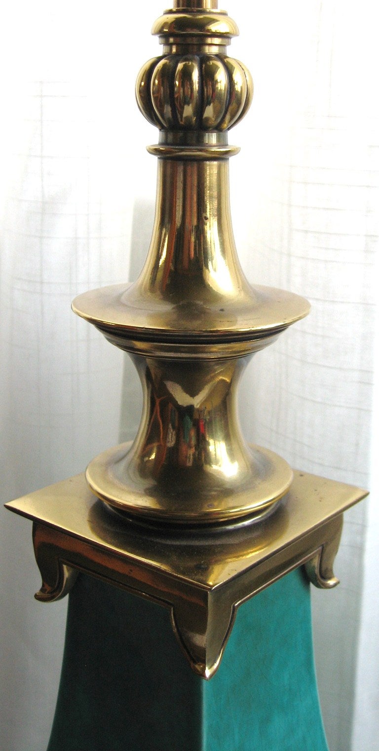 American Large Asian Form Stiffel Table Lamp