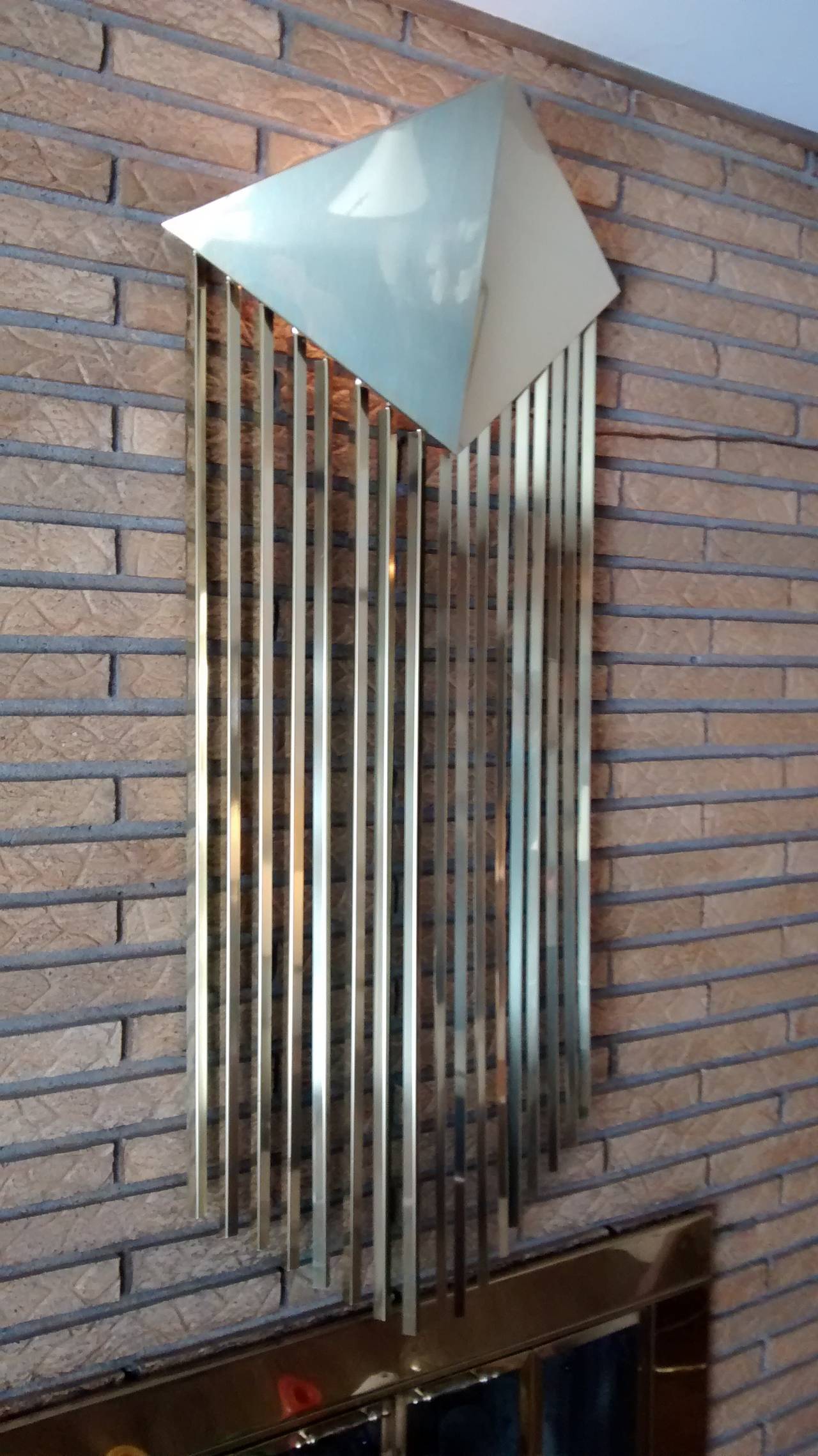 Signed Jere Lighted Wall Sculpture