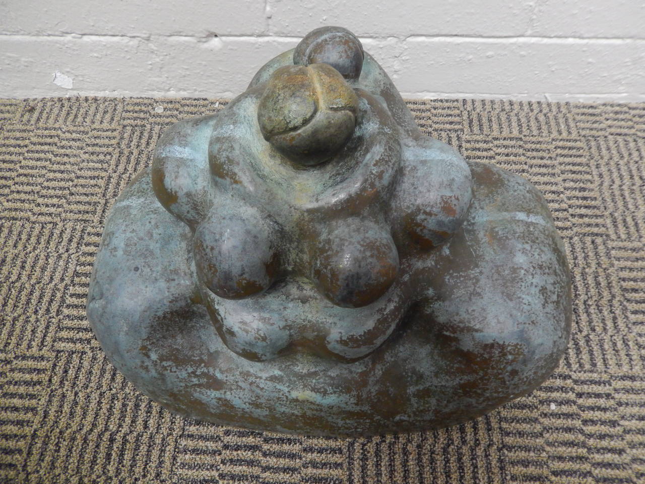 Modern Roberto Mamani Mamani Abstract Bronze Sculpture