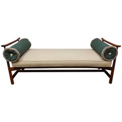 Attributed to James Mont Asian Form Bench
