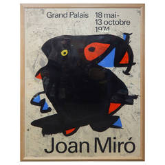 Large Joan Miro Exhibition Poster