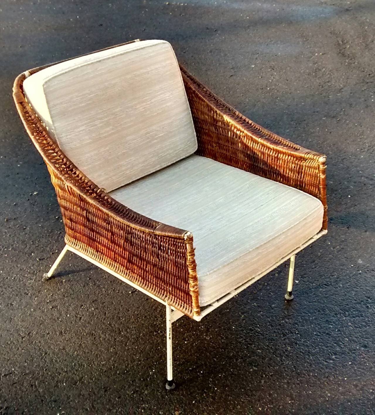 Italian Rare Pair of Maurizio Tempestini Lounge Chairs for Salterini