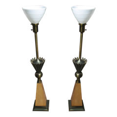 Giant Pair of Stiffel Table Lamps