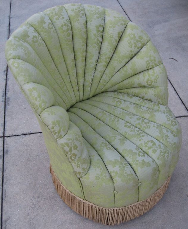 American Art Deco Period Slipper or Boudoir Chair
