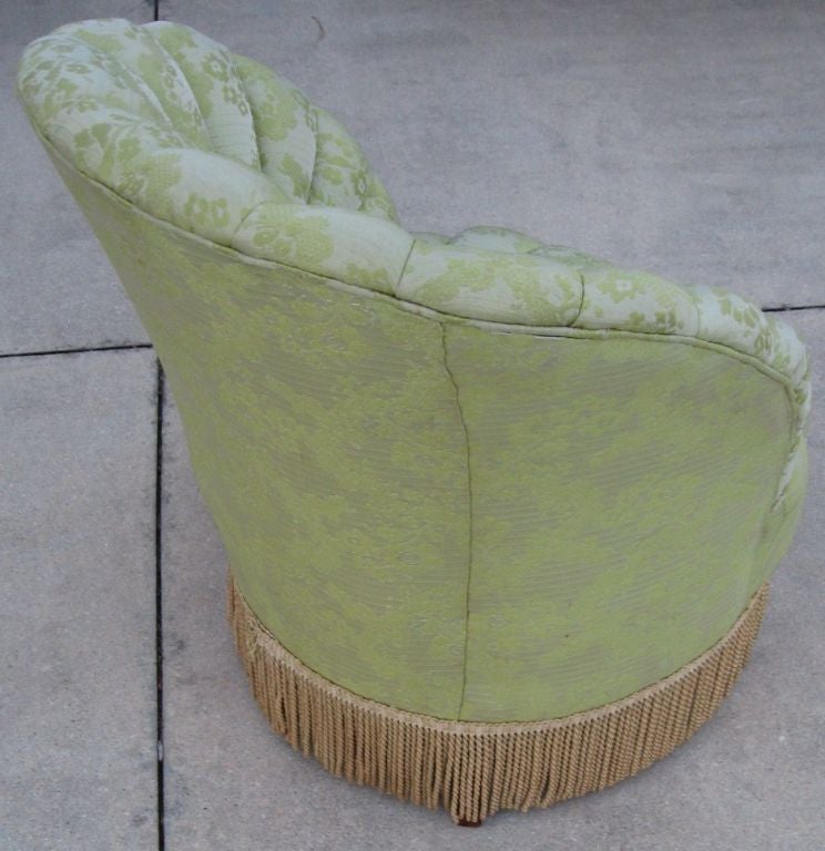 Art Deco Period Slipper or Boudoir Chair 1
