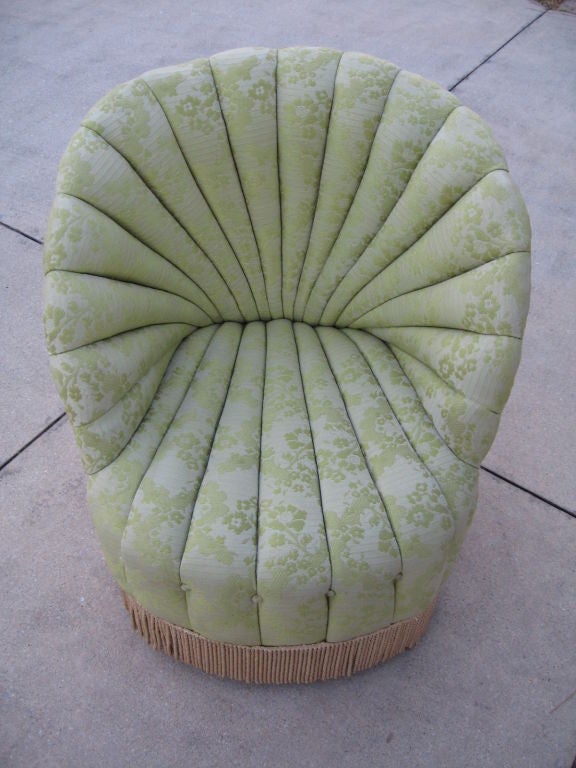 Art Deco Period Slipper or Boudoir Chair 3