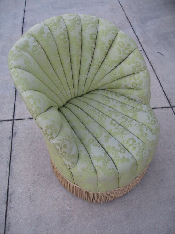Art Deco Period Slipper or Boudoir Chair 5