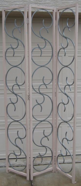 Welded Magnificent Hollywood Regency Period Screen or Room Divider