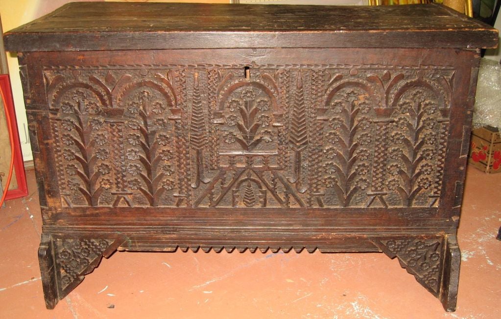 Period Jacobean Dowry or Trousseau Chest