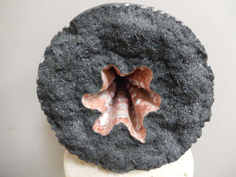 Michael Mick Raku Ceramic Geode