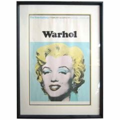 Andy Warhol Exhibition Poster for the Tate Gallery