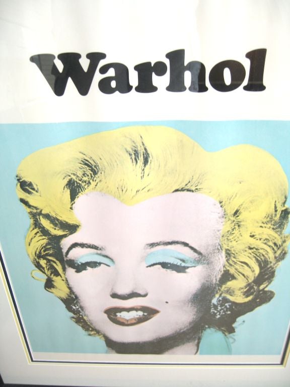 Paper Andy Warhol Exhibition Poster for the Tate Gallery