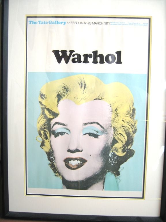 Andy Warhol Exhibition Poster for the Tate Gallery 1