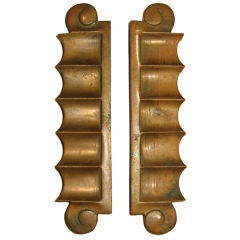 Superb Art Deco Period French Bronze Door or Drawer Pulls