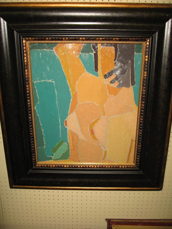 American Ralph Gagnon Oil on Artist Board of Female Nude