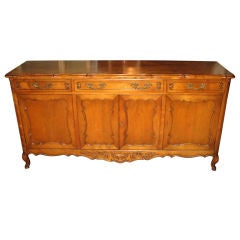 Antique Magnificent French Provencial Style Walnut Sideboard