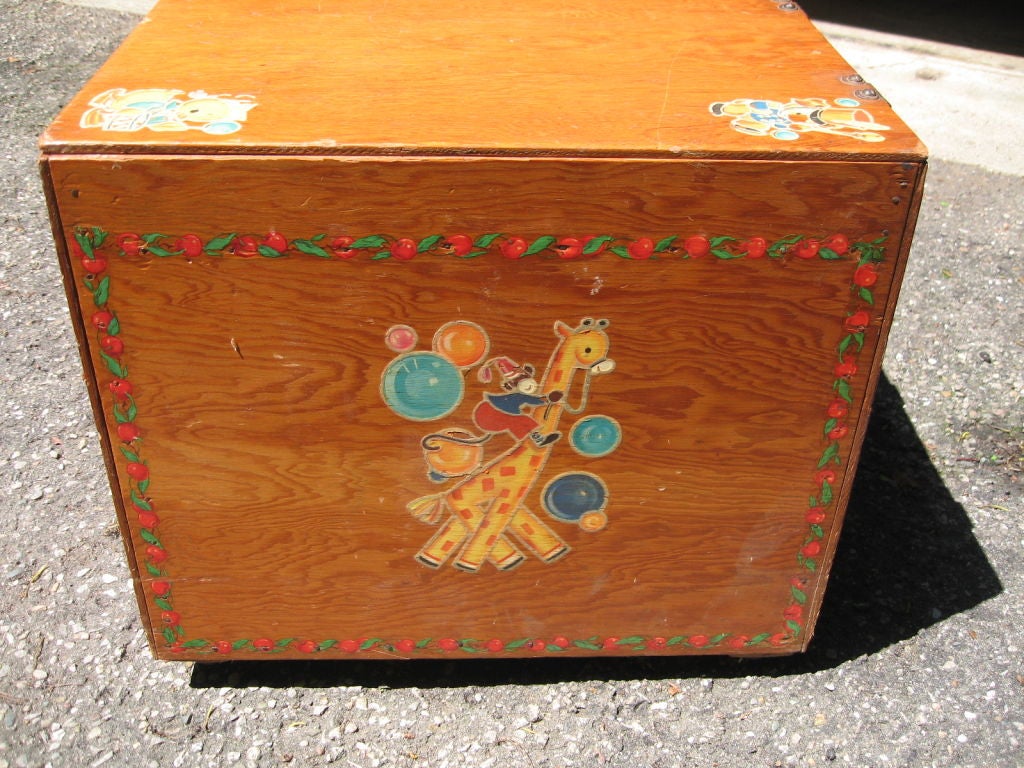 American Vintage 1930's Child's Toy Chest
