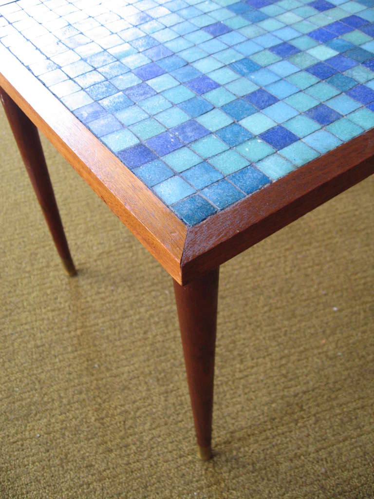 Mid-20th Century Set of Four Raymor Italian Glass Mosaic Stacking Tables