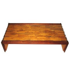 Percival Lafer Brazilian Rosewood Coffee Table