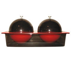 Amazing Raymor Modernist Acrylic Double Serving Piece