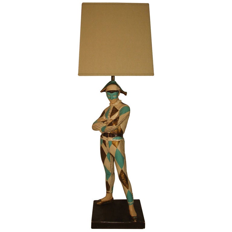 Monumental Harlequin Form Table Lamp