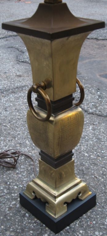 Pair of Knob Creek Mid Century Asian Form Table Lamps