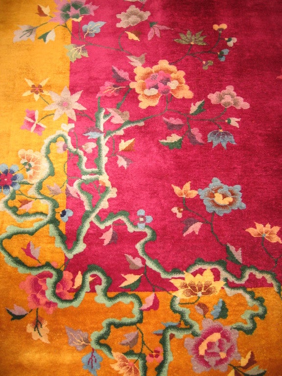 Wool Magnificent Chinese Art Deco Nichols Rug