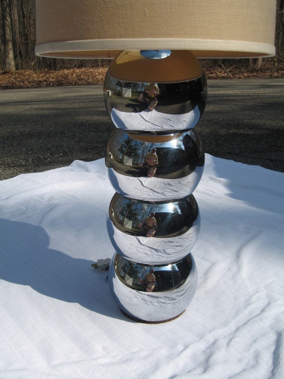 Laurel  Chrome Ball Table Lamp