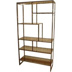 Milo Baughman for Thayer Coggin Chromed Steel Etagere