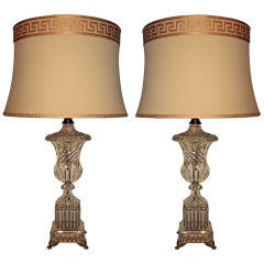 Pair of Baccarat Crystal Table Lamps