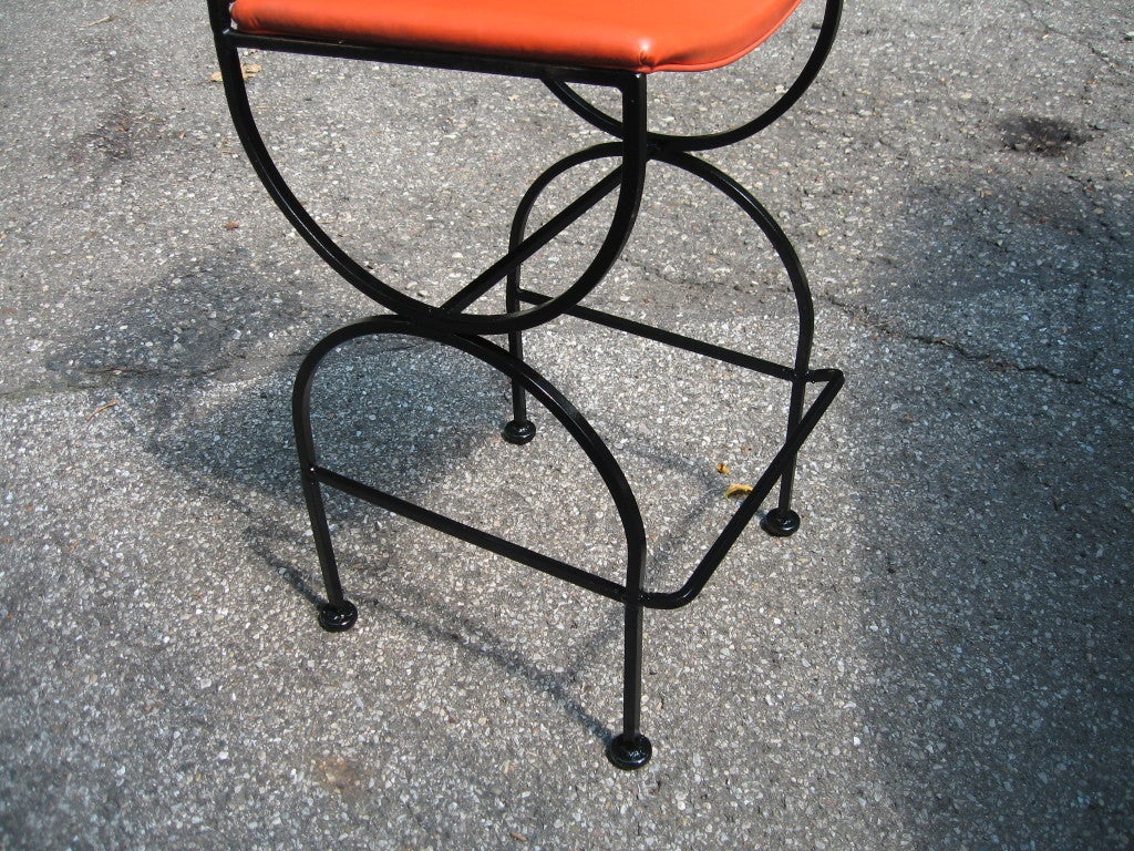 Set of Four Arthur Umanoff Bar Stools for Shaver Howard 1