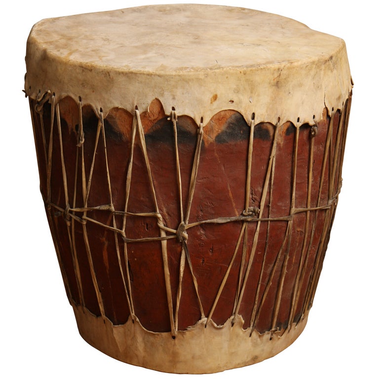 Pueblo Native American Drum at 1stDibs