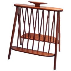 Mid-Century Modern Arthur Umanoff Magazine Rack or Stand