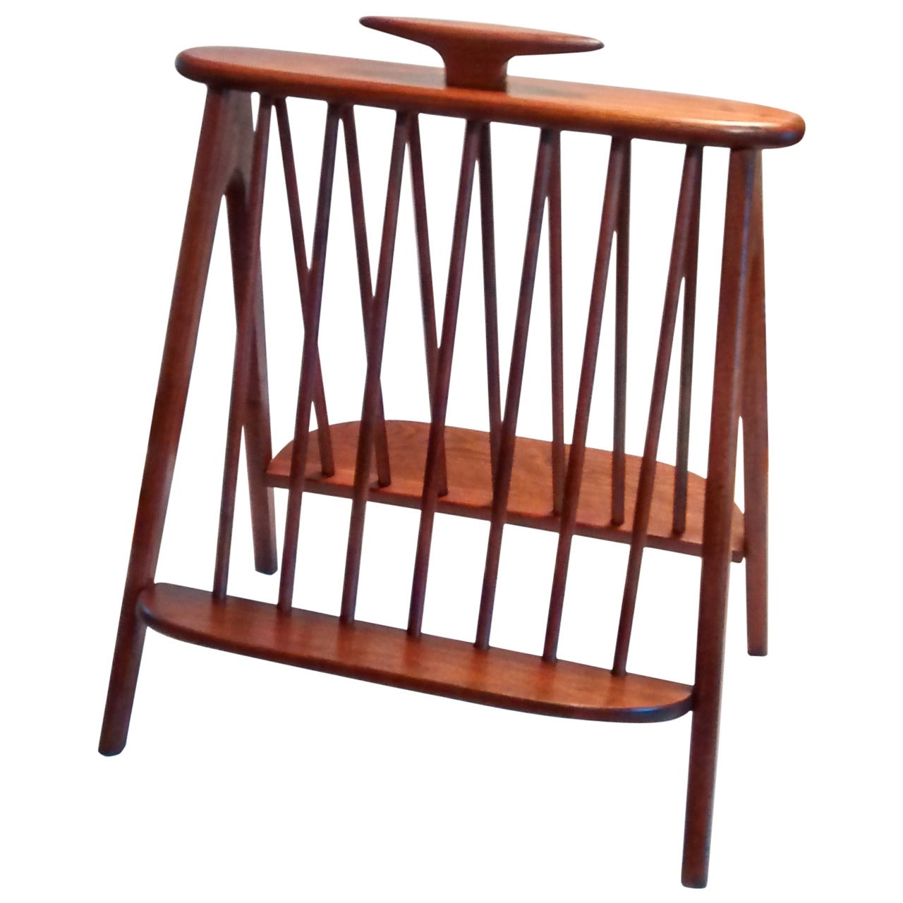 Mid-Century Modern Arthur Umanoff Magazine Rack or Stand For Sale