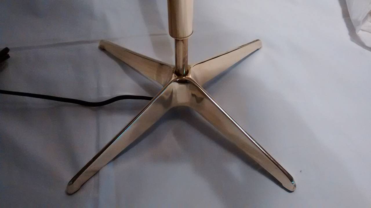 American Pair of Gerald Thurston for Lightolier Star Base Form Table Lamps