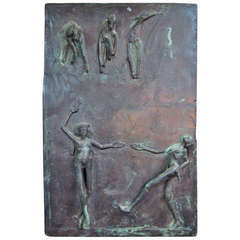 Bronze Bas Relief Plaque by Bonnie Brown