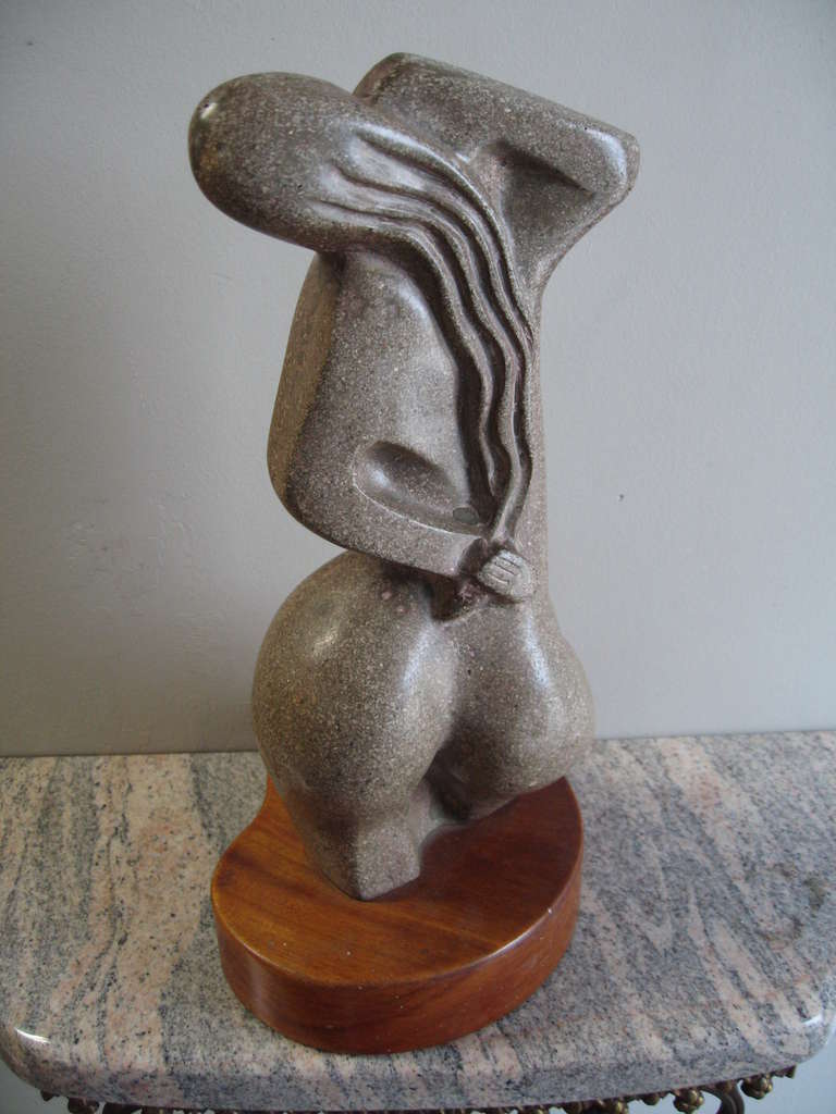 American Modernist Art Deco Female Form Sculpture