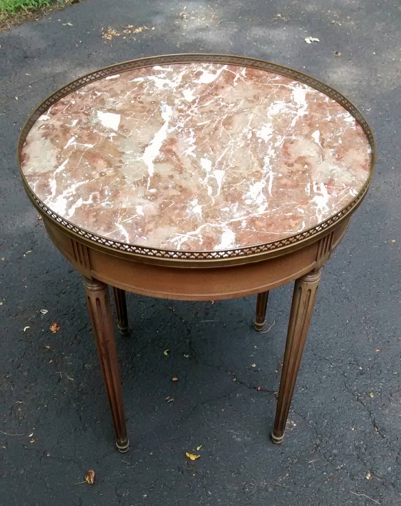 American Casard-Romano Louis XVI Style Bouillotte Table