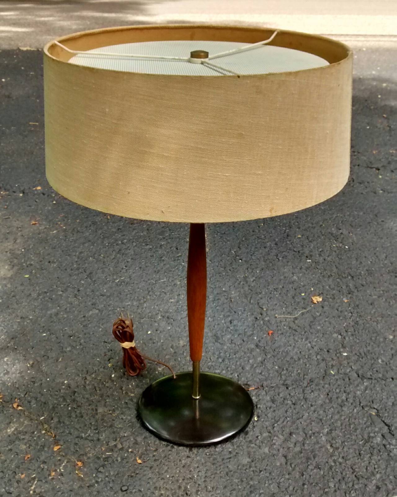 Mid-Century Modern Gerald Thurston for Lightolier Single Table Lamp For Sale