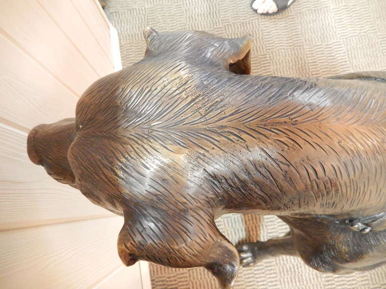 Bronze Seated Great Dane Sculpture In Good Condition In Southfield, MI