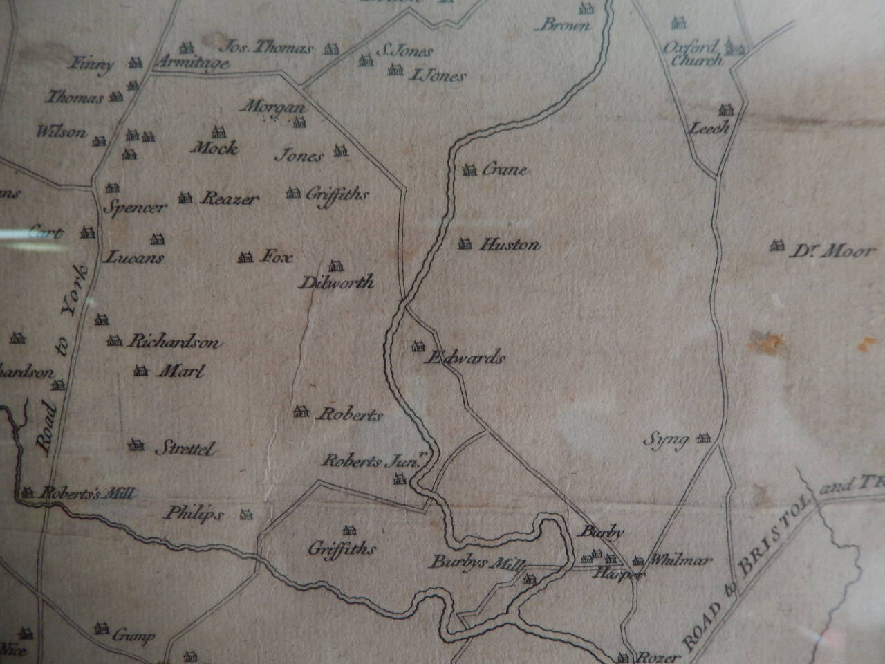Late 18th Century Matthew Albert Lotter 18th Century Map of Philadelphia For Sale