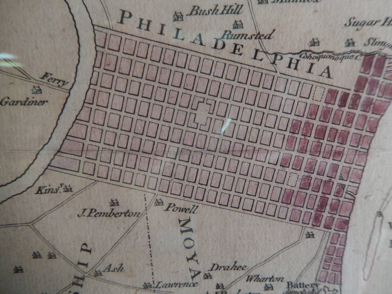 Matthew Albert Lotter 18th Century Map of Philadelphia For Sale 1