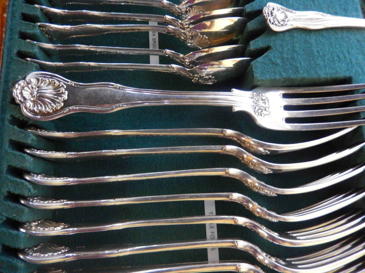 Giant Boxed Sterling Silver Flatware Set For Sale 1