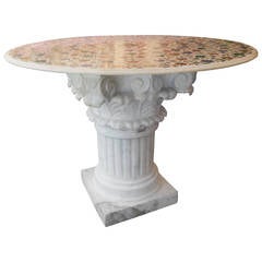 Antique Pietra Dura Center Table
