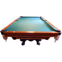 Antique Brunswick Balke Monarch Model Billiard Table