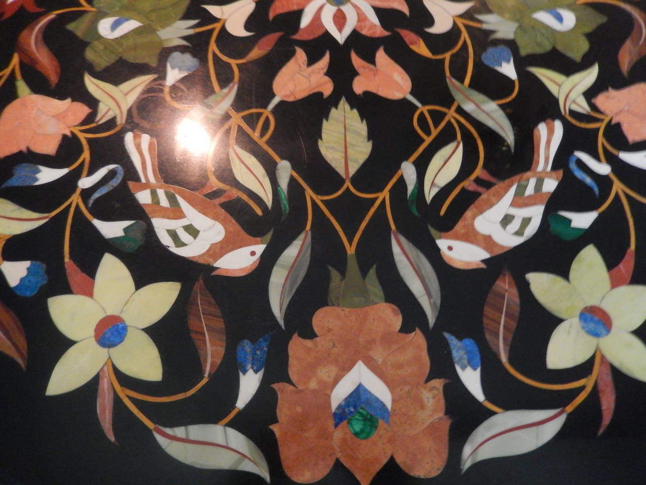 Early 20th Century Antique Italian Pietra Dura Dining or Center Table